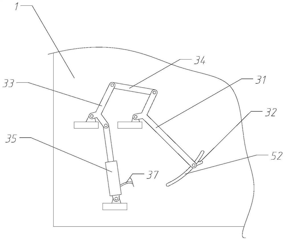 Braking system of a foot-operated elevator