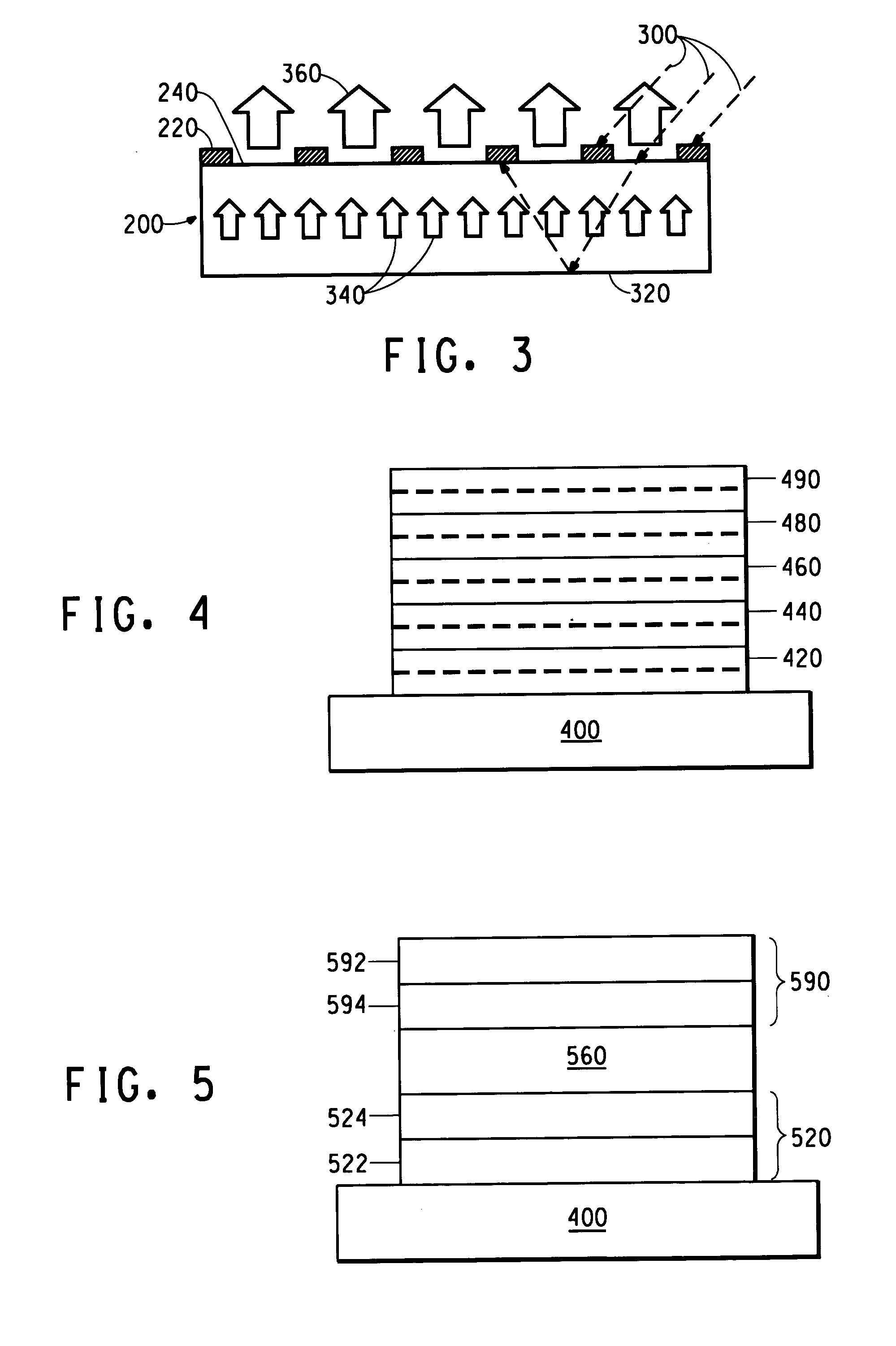 Organic electronic device having low background luminescence