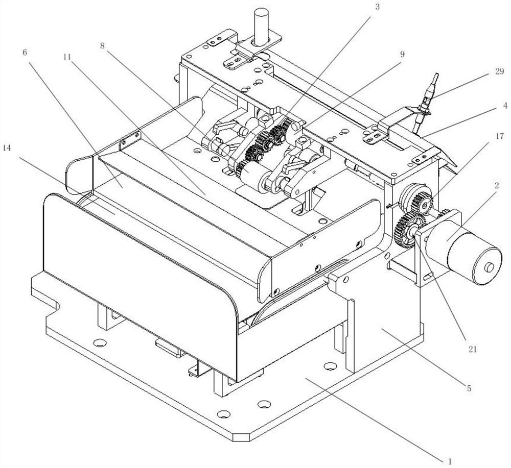 Paper feeding device based on composite paper