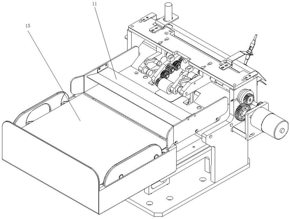 Paper feeding device based on composite paper