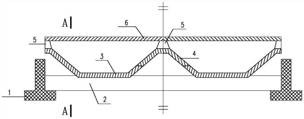 Water-saving type fabricated concrete manure ditch and mounting method thereof