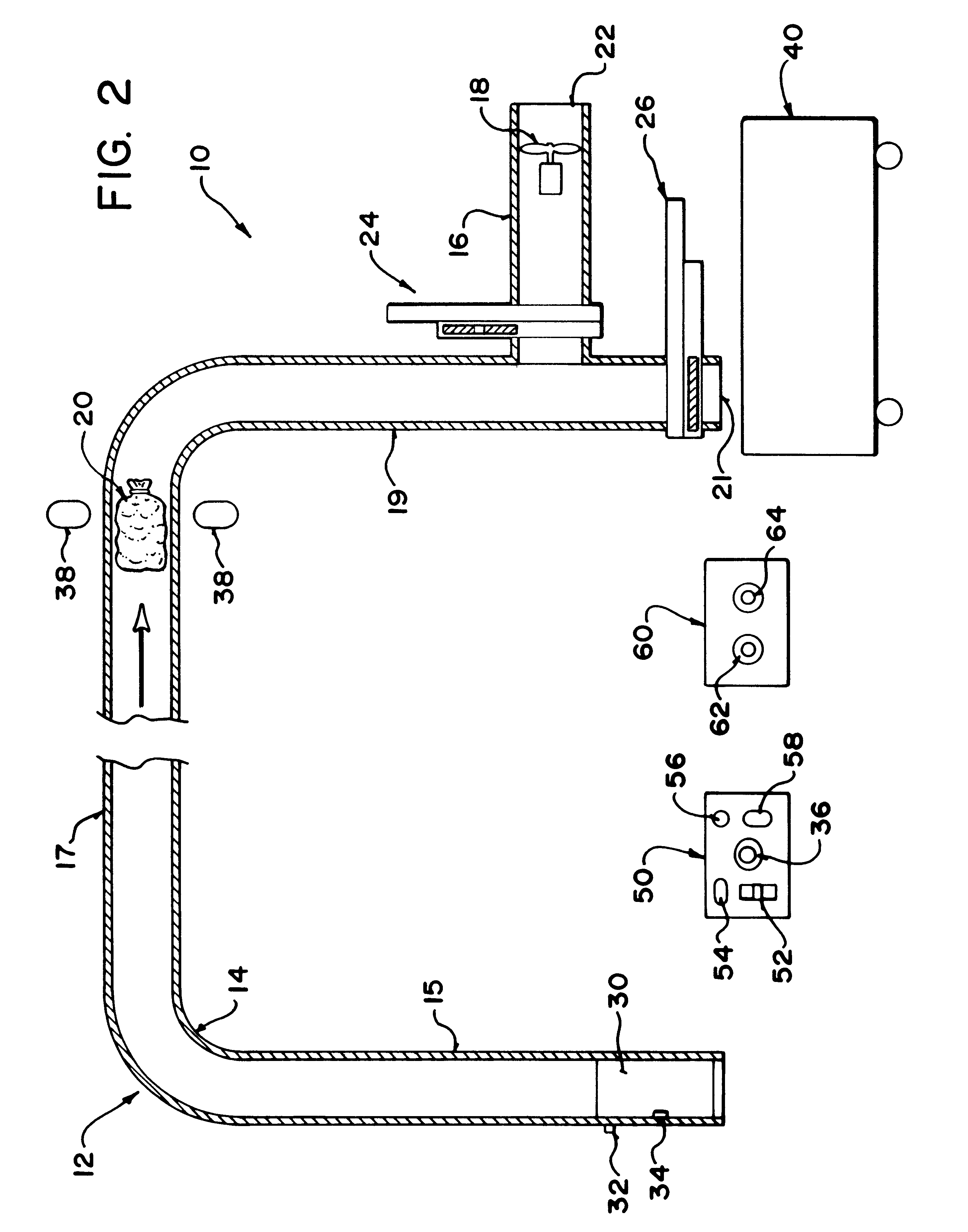 Pneumatic apparatus and method for transporting irregularly-shaped objects