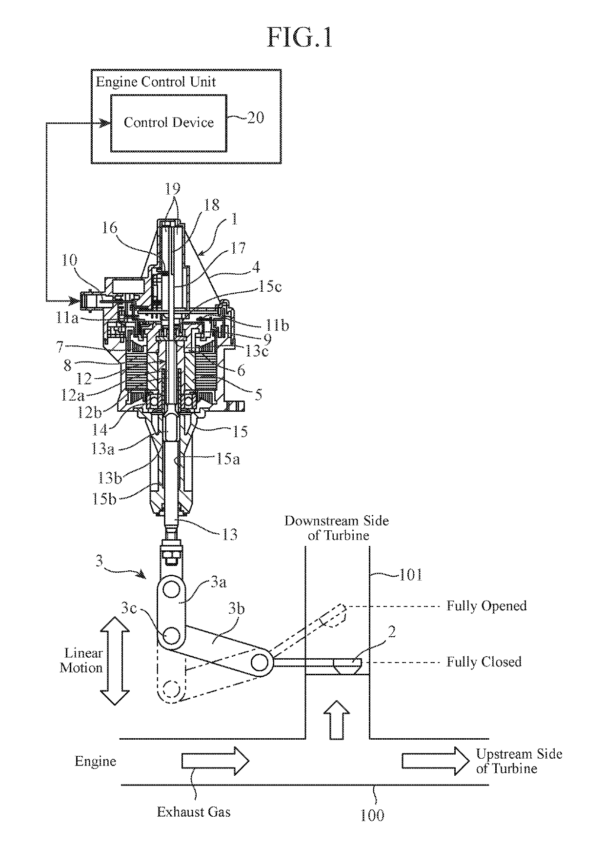 Control device for actuator, actuator, valve driving device and control method for actuator