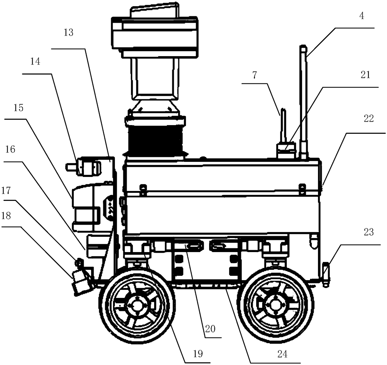 Polling robot for transformer substation