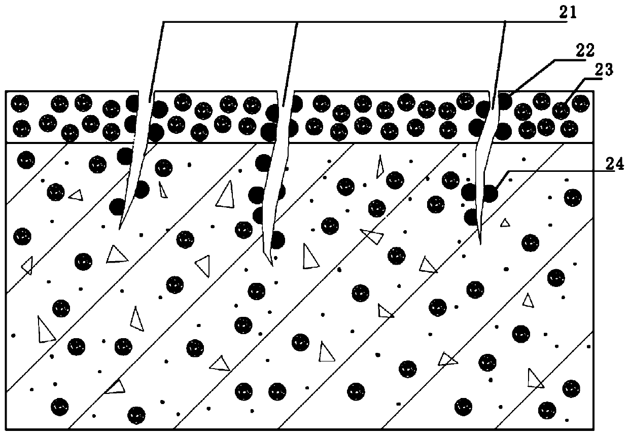 Preparation method of concrete capable of performing damage self-reporting