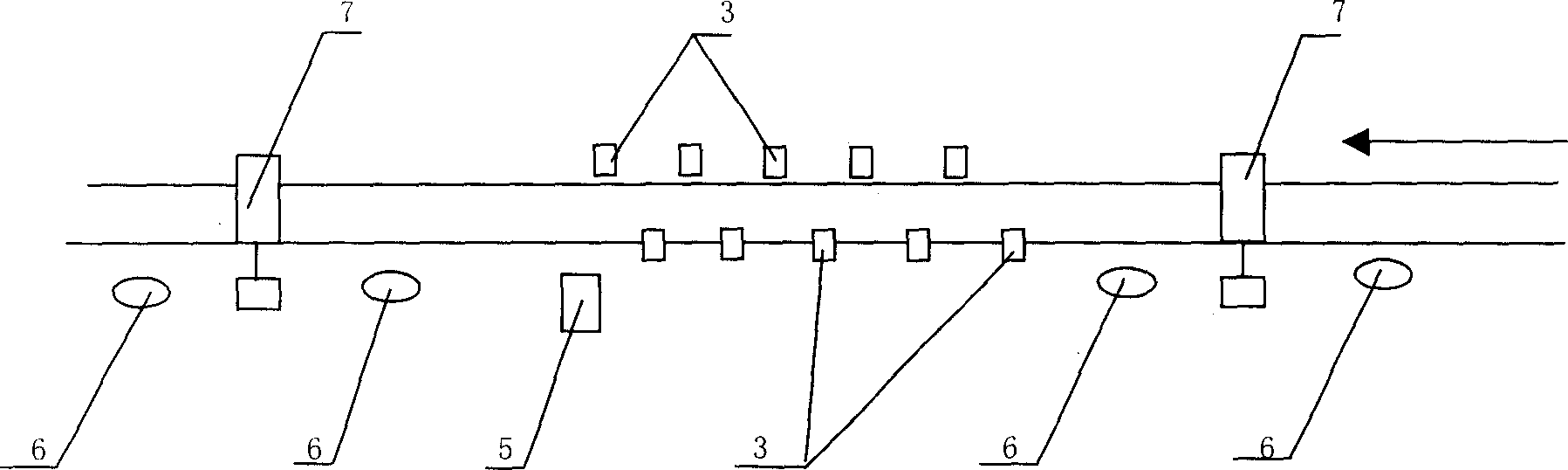 Steel rail on-line ultrasonic flaw detecting method and apparatus thereof