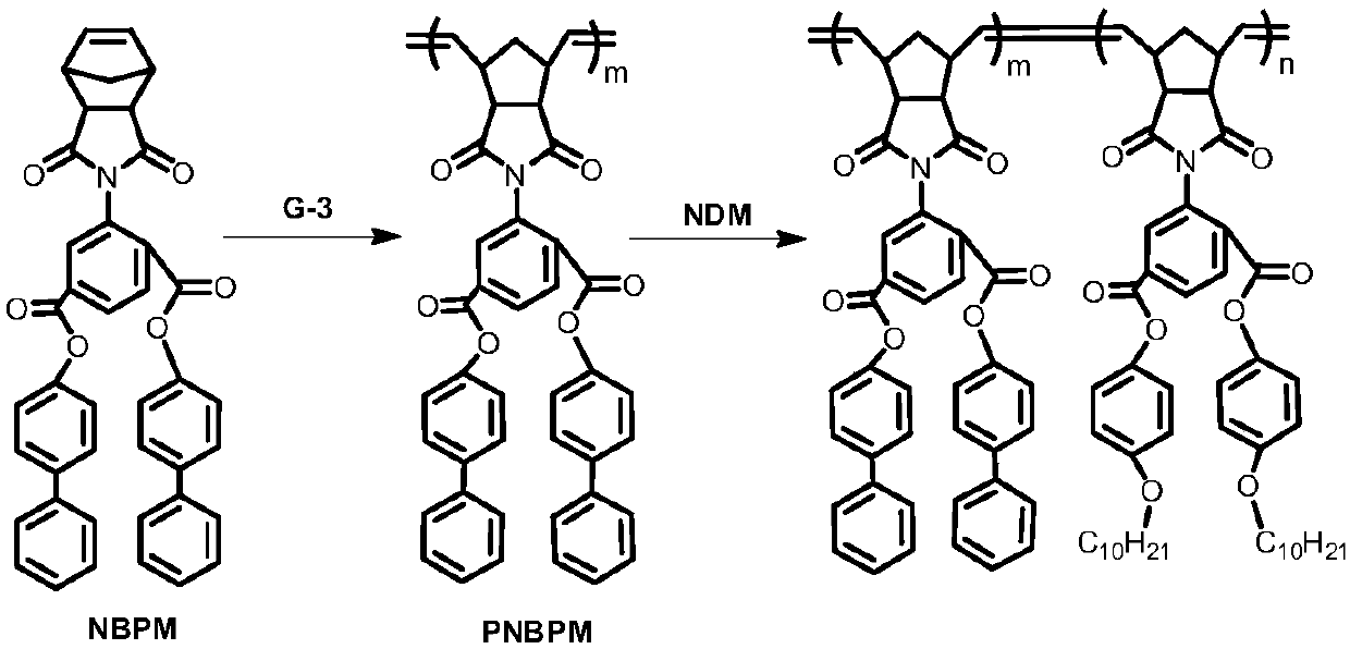 Self-assembly substance based on brush-like block polymer and synthesis method and application thereof