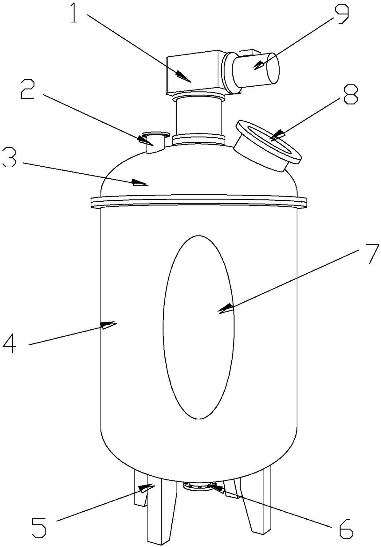 Wastewater stirring device for reducing industrial sewage discharge