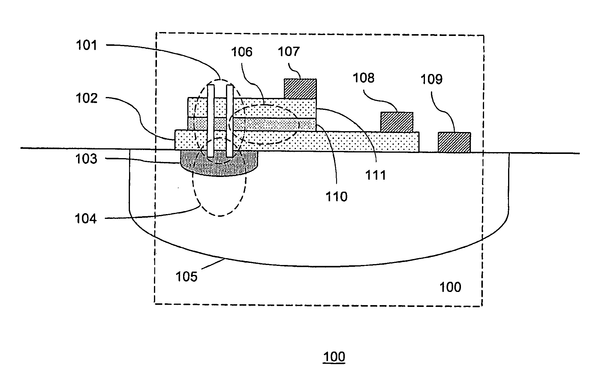 Integrated plasmonic nanocavity sensing device