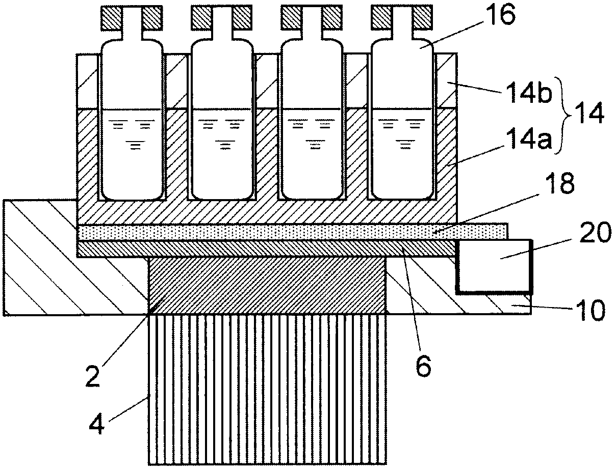 Sample cooling device and sampling apparatus