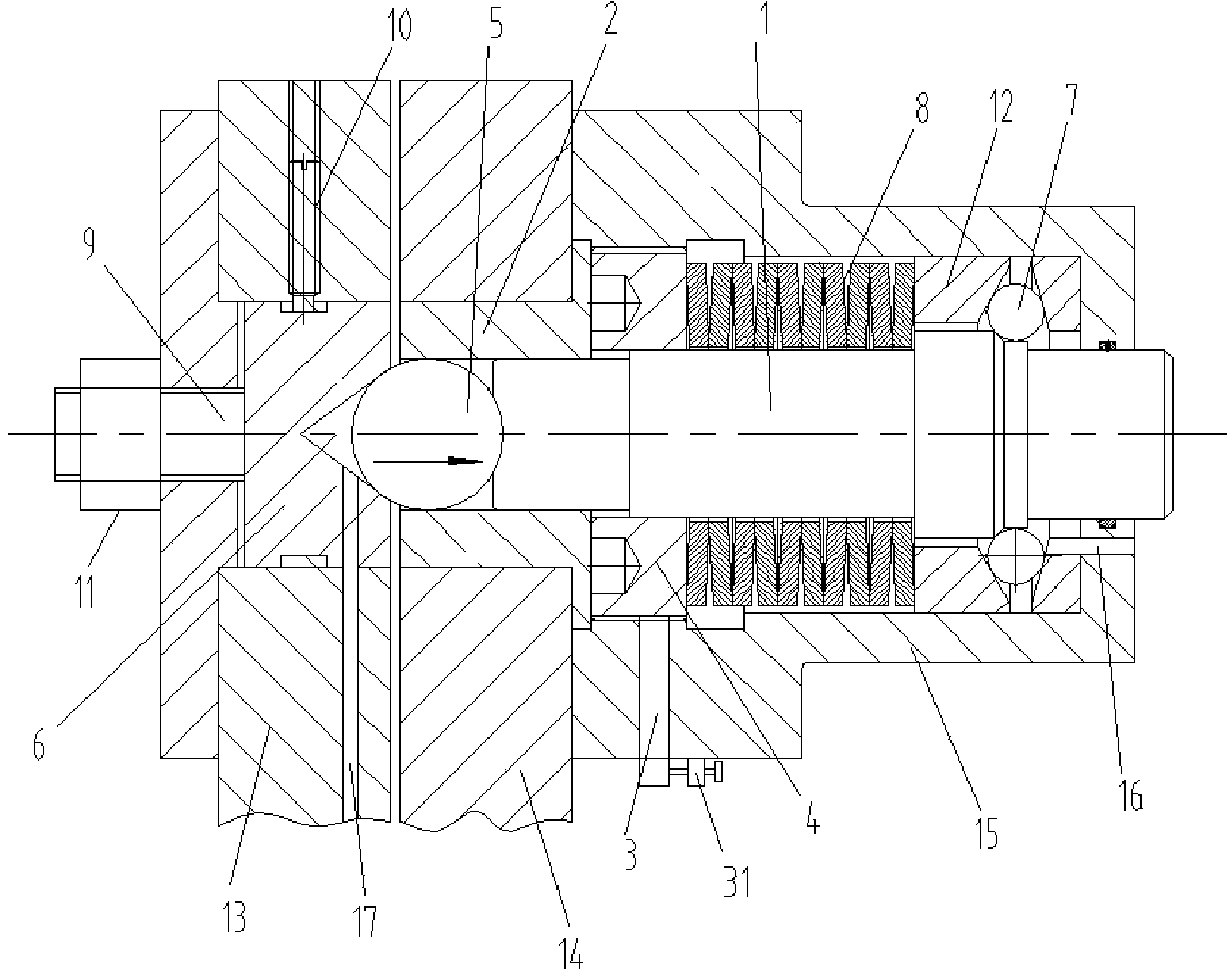 Steel ball type force limiting safety coupling