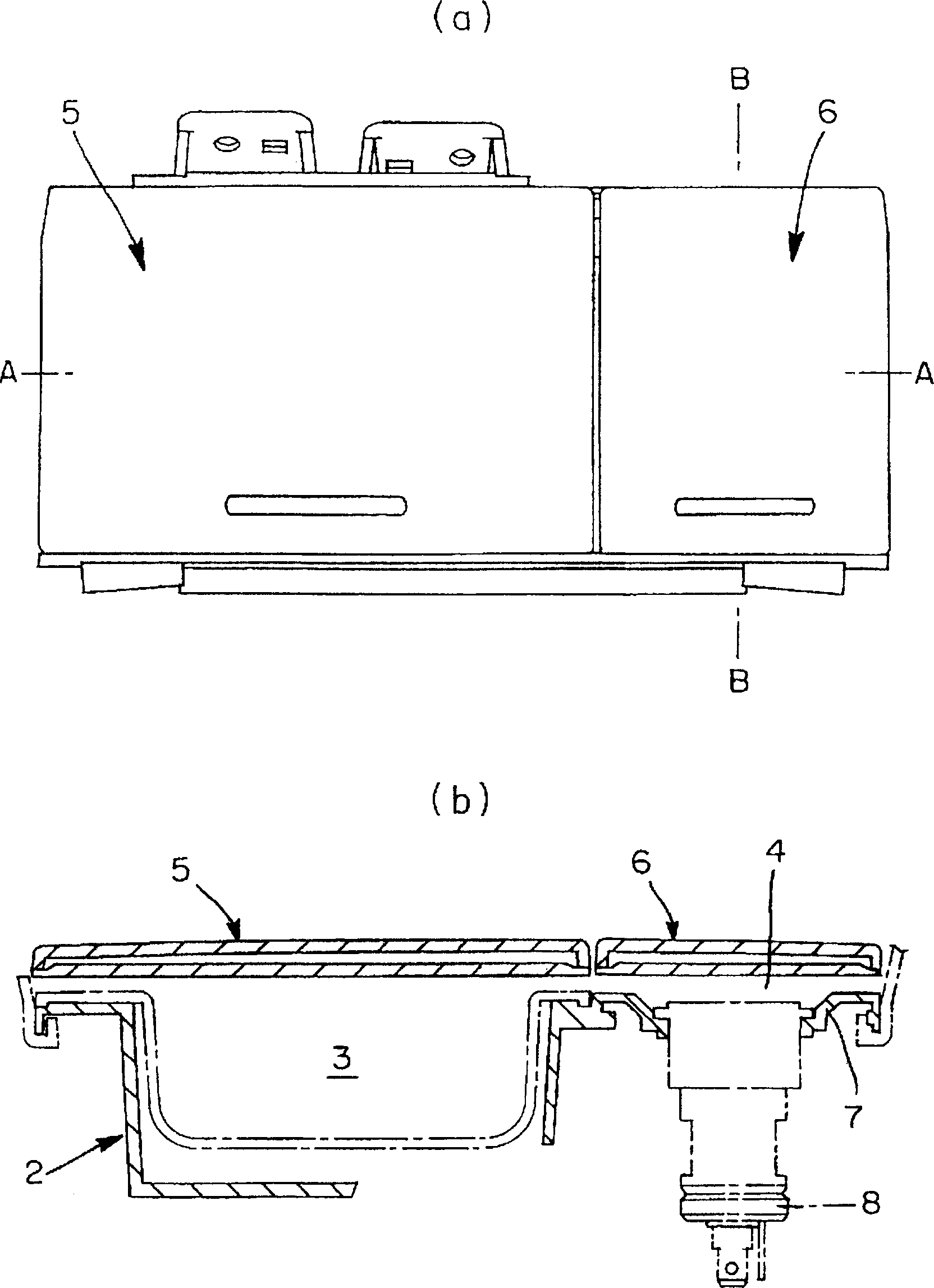 Lid operating device and storage device using the same