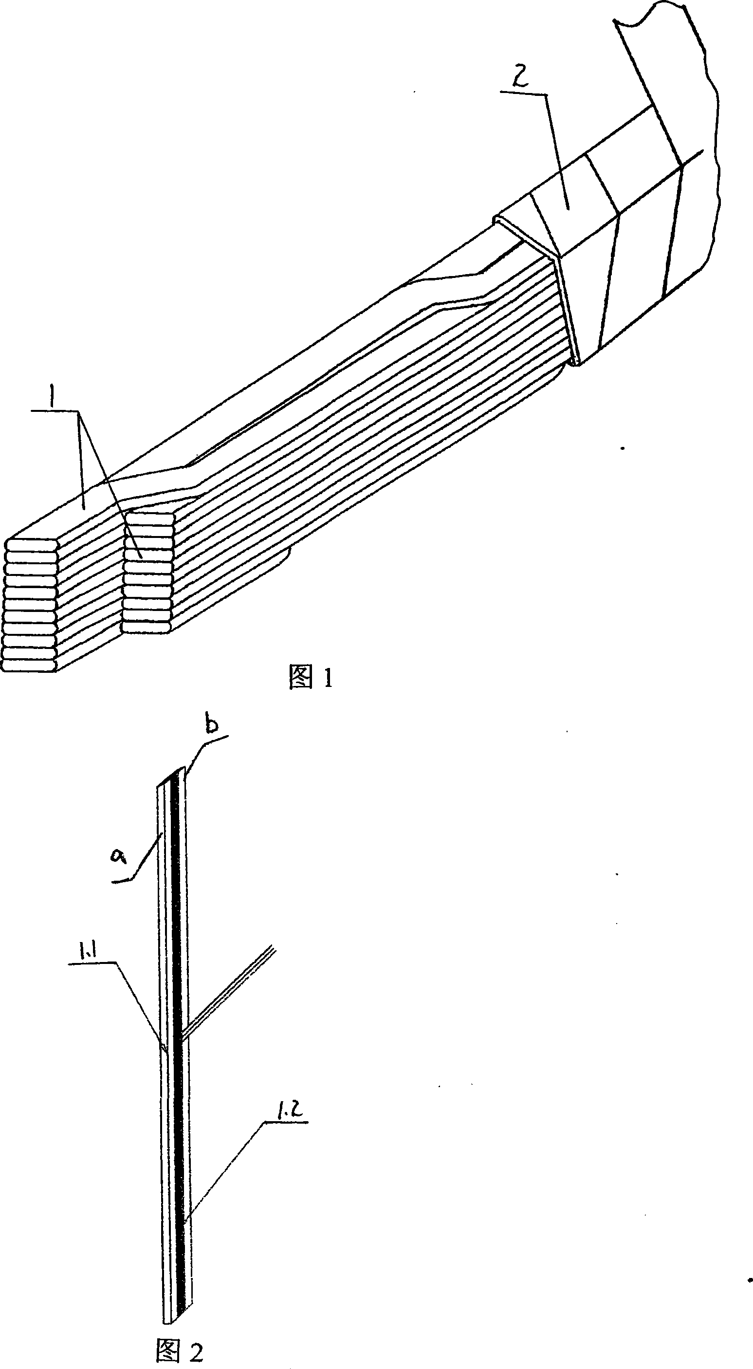 Novel single-side self-adhesive enameled replacement lead