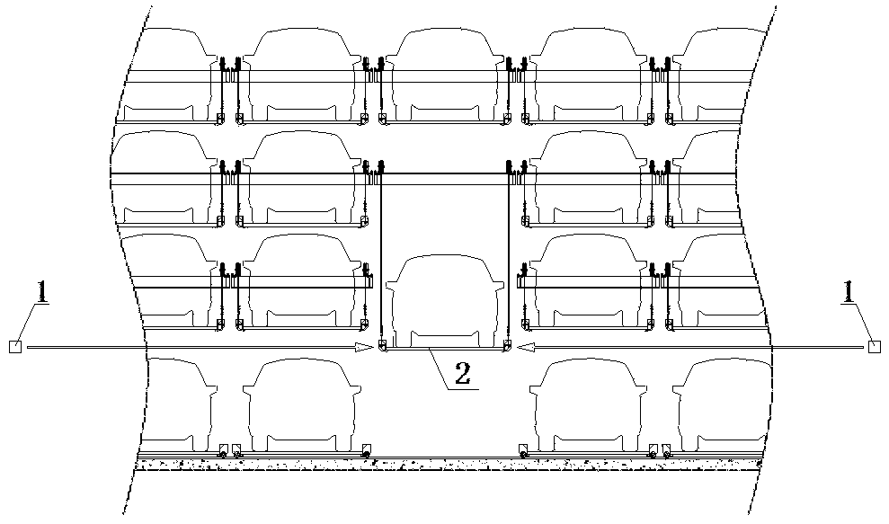 Detection system for automatically detecting gradient of car carrying boards of mechanical parking equipment