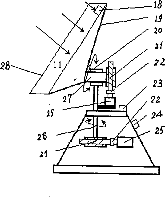 Water gaining apparatus of refrigerating and condensing air with semiconductor powered by solar energy