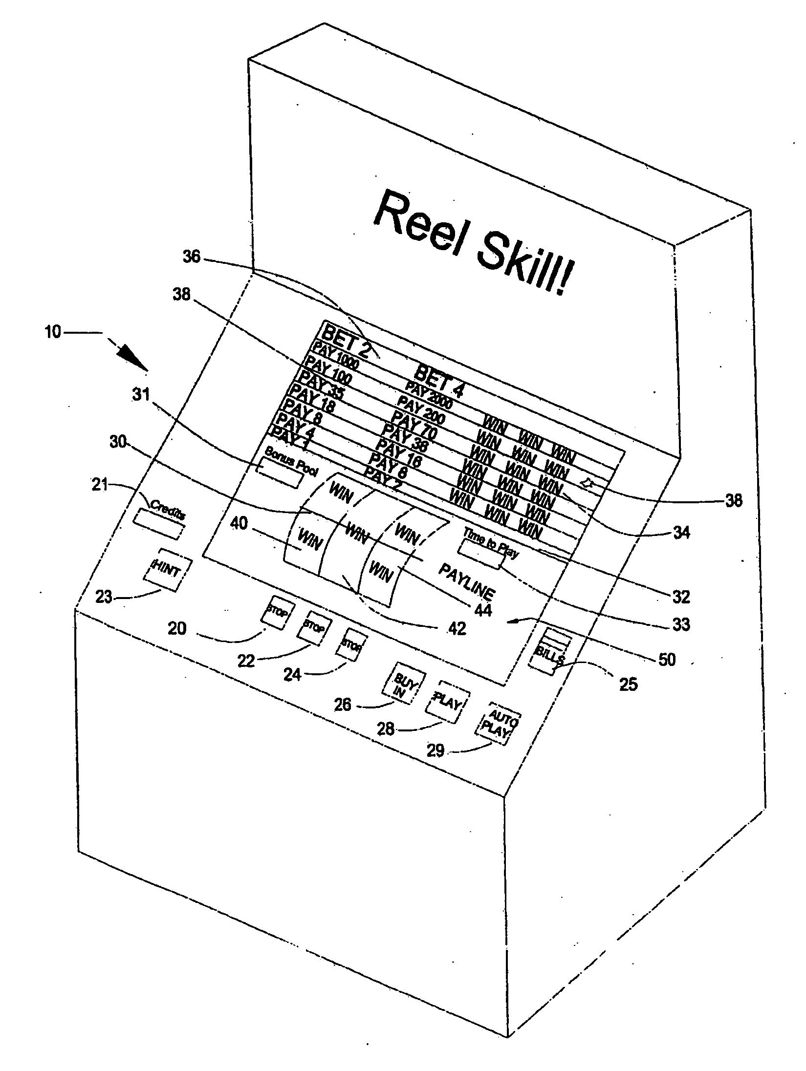 Method and apparatus for skill game play and awards