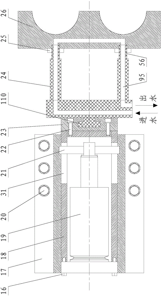 Piston gravity casting machine