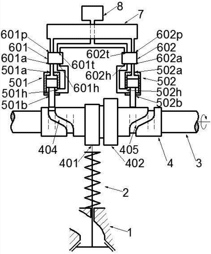 Intensive type hydraulic axial mobile two-phase variable valve driving system and control method thereof