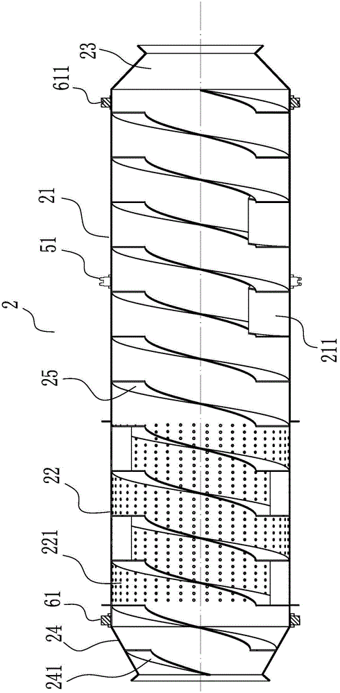 Garbage elutriation screening machine