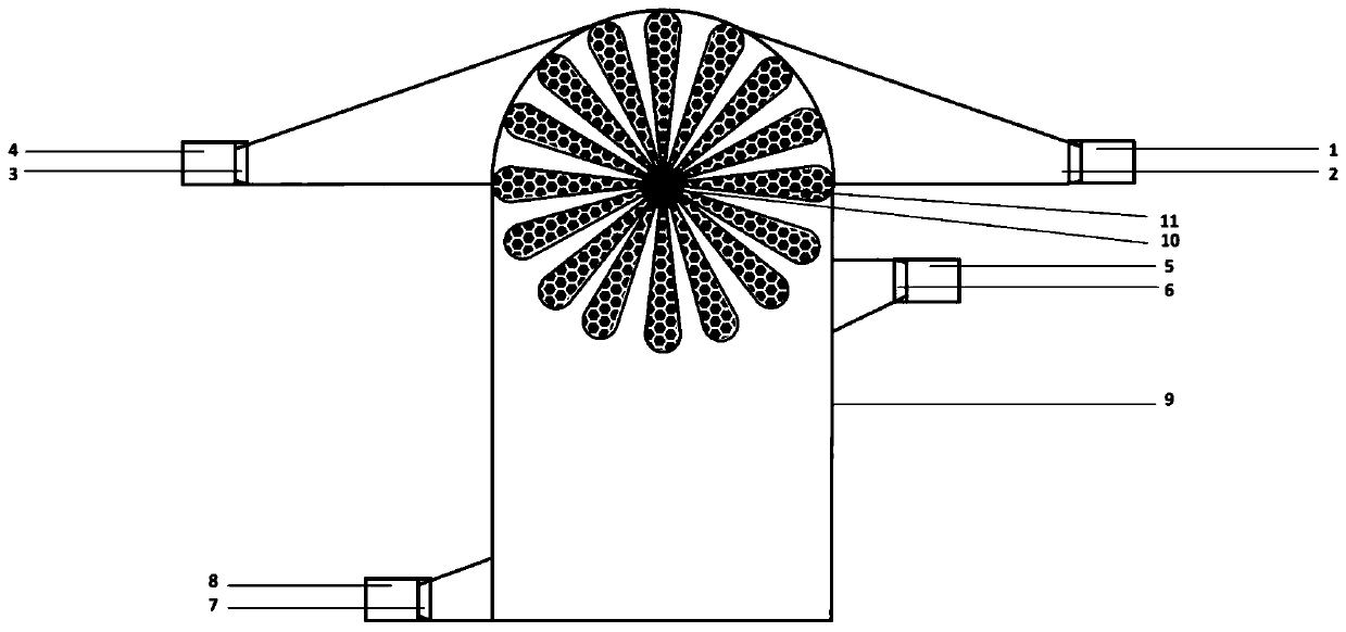 A flue gas desulfurization device and method