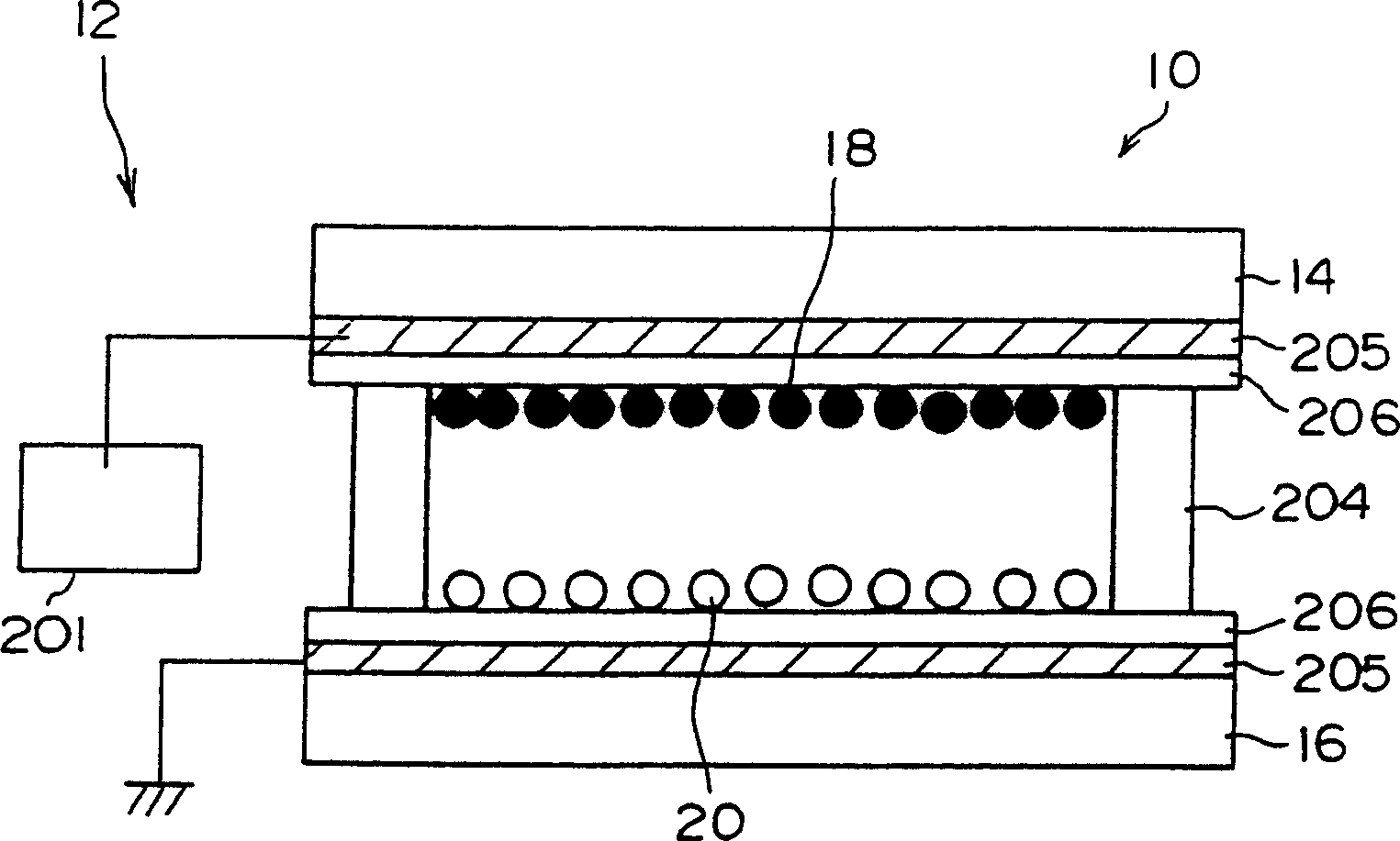 Particle for displaying device, image displaying medium and imager