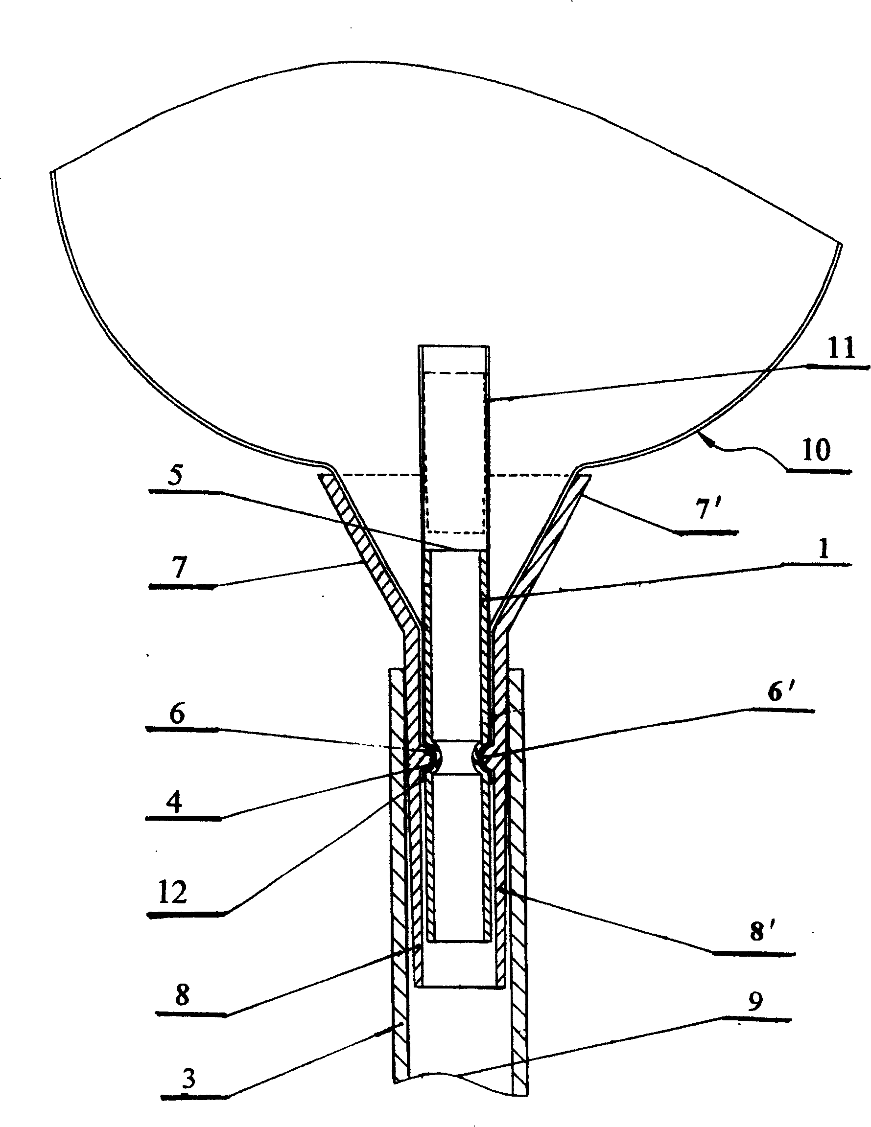 Support base of inflatted bag