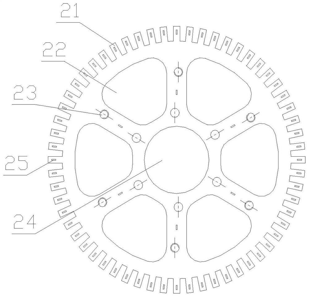 Rotor baffle assembly, motor and industrial ceiling fan