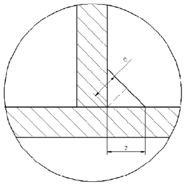 Method for rapidly measuring thickness value a of weld bead