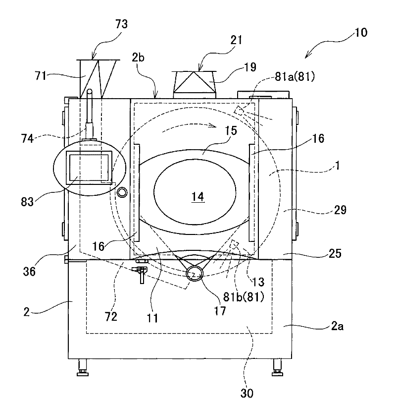 Pan coating device