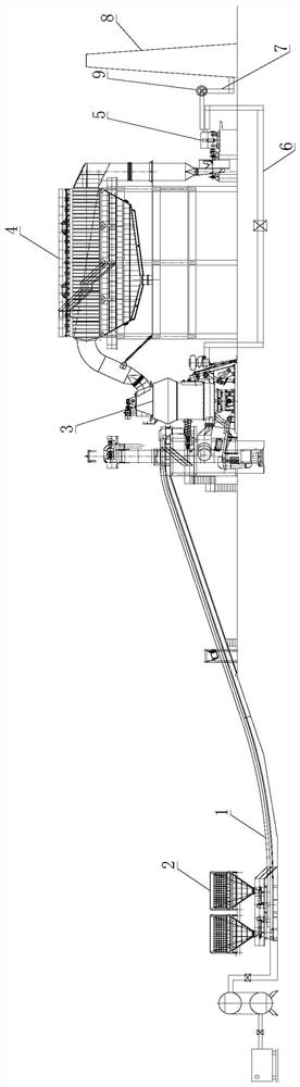 Roller mill production system suitable for tailing treatment