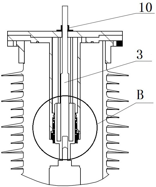 Aging and insulation testing device for vacuum arc-extinguishing chamber