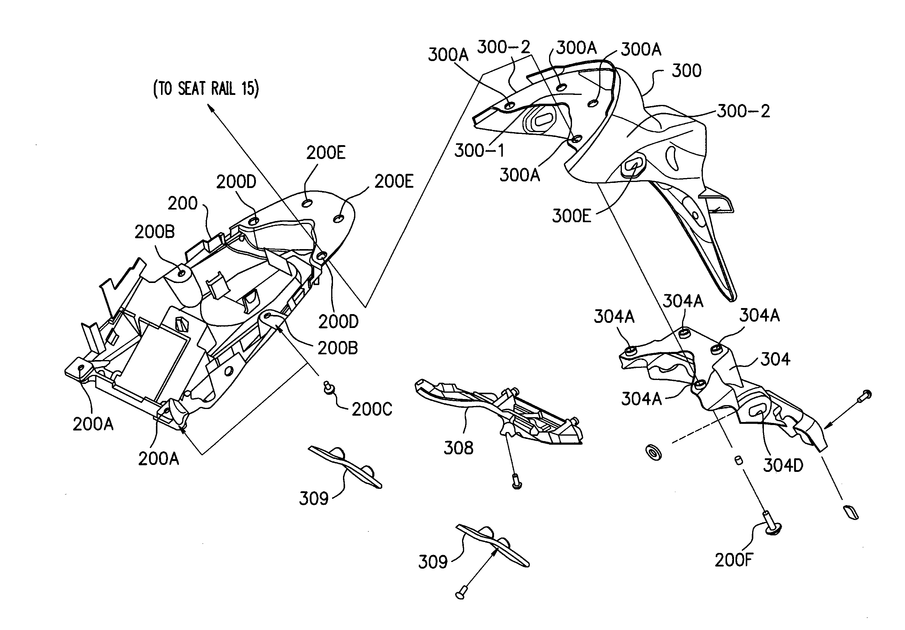 Rear fender structure for motorcycle and motorcycle