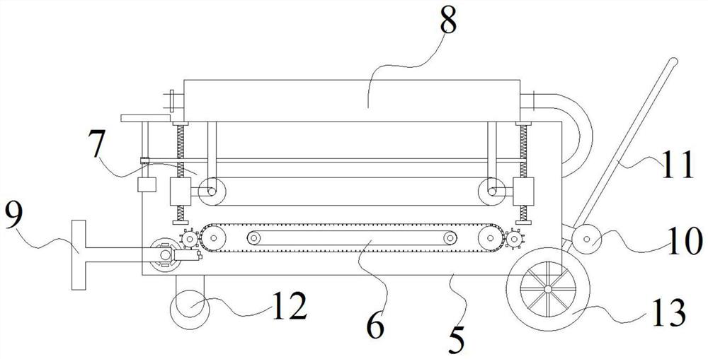 Anti-compression and tensile-loss-resistant optical cable traction machine