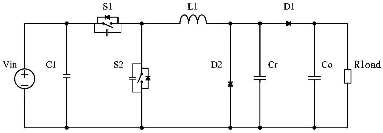 Soft switching resonance BUCK converter adopting pulse width modulation control