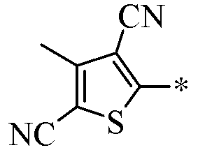 Thienylazo dye and clothes washing and caring composition with same