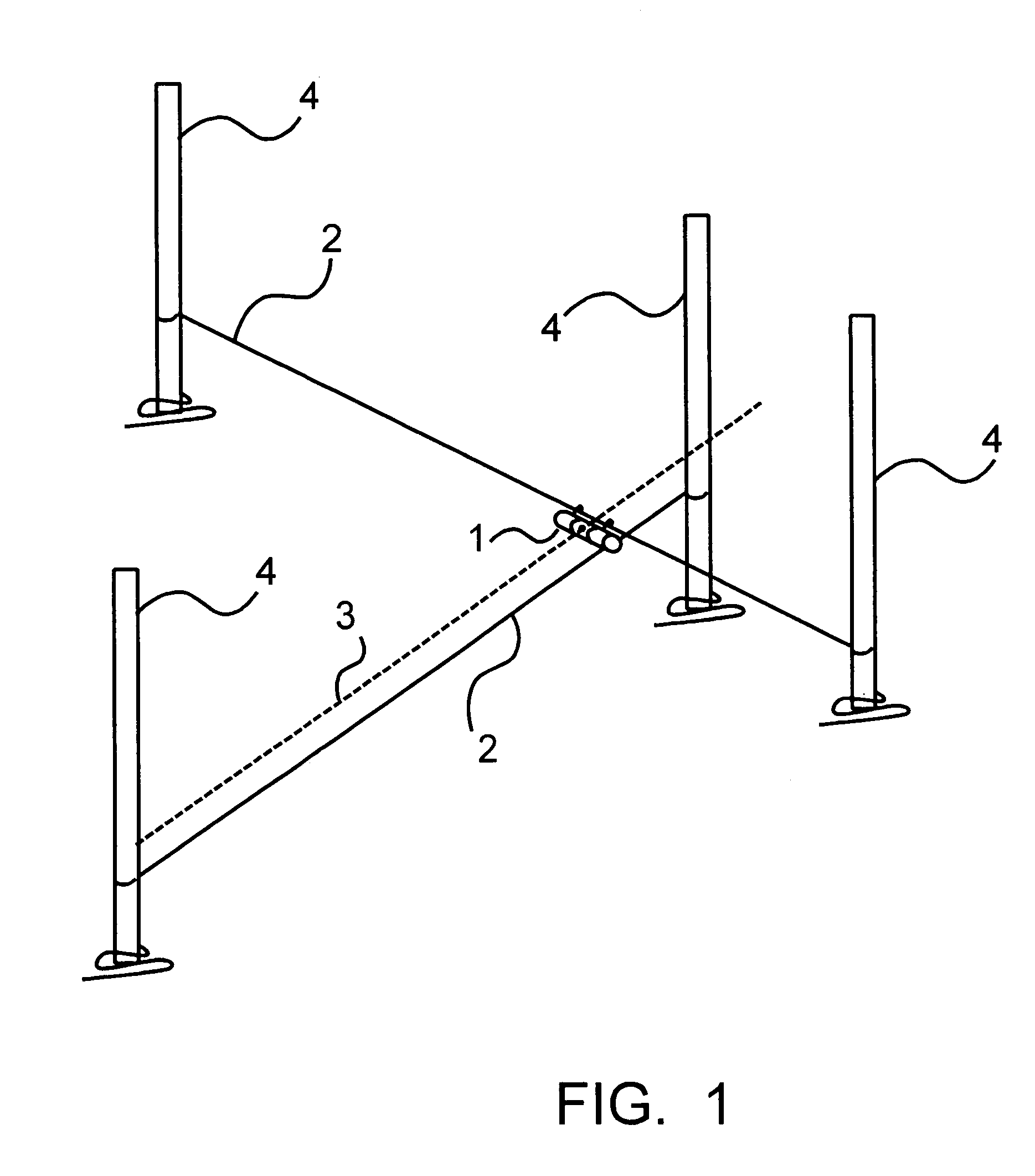 Measuring arrangement to determine location of corners for a building foundation and a wooden base frame, and the use thereof