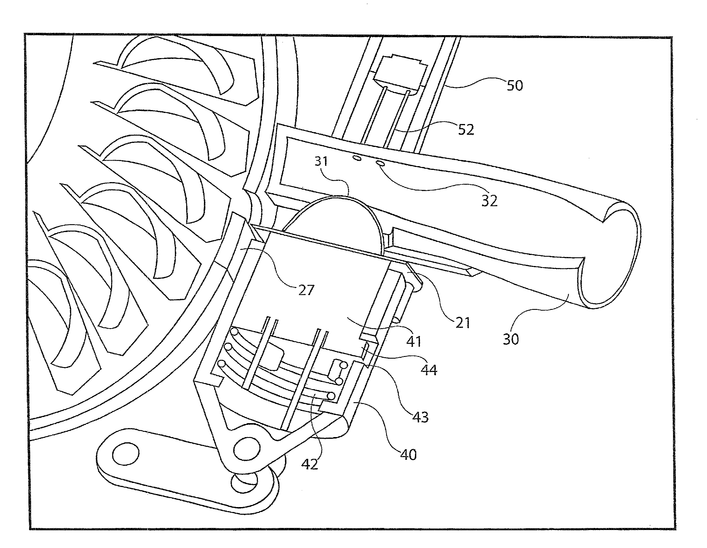 Method and device for clamping a blister within a dry powder inhaler