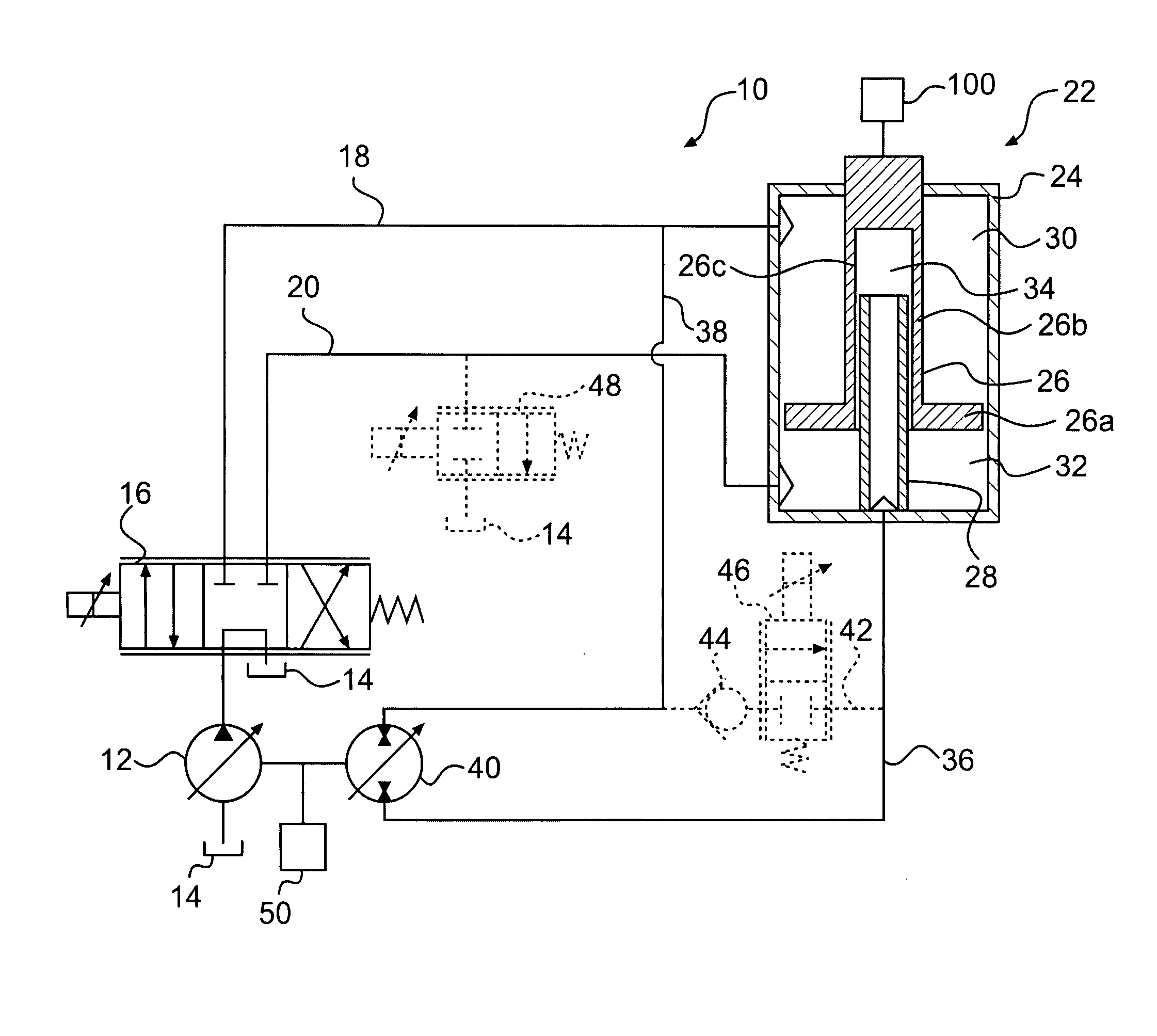 Hydraulic system with energy recovery