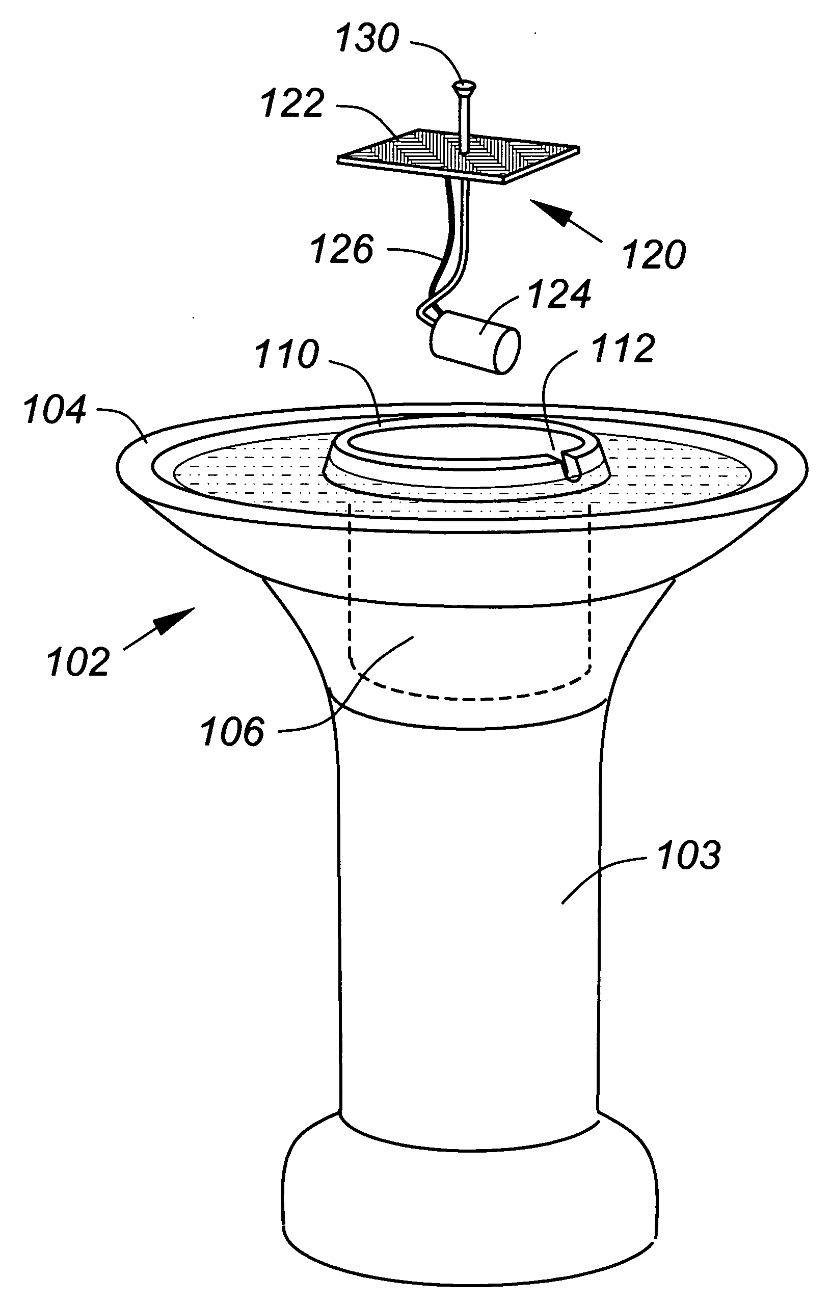 Combination birdbath fountain with water level maintaining reservoir