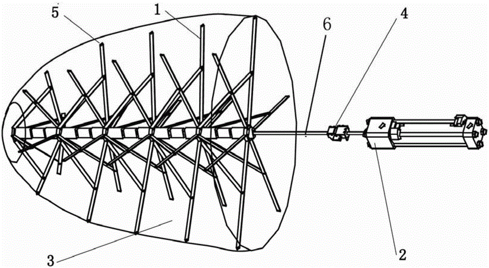 Variable structure with deflection hinge locking and shape memory alloy driving