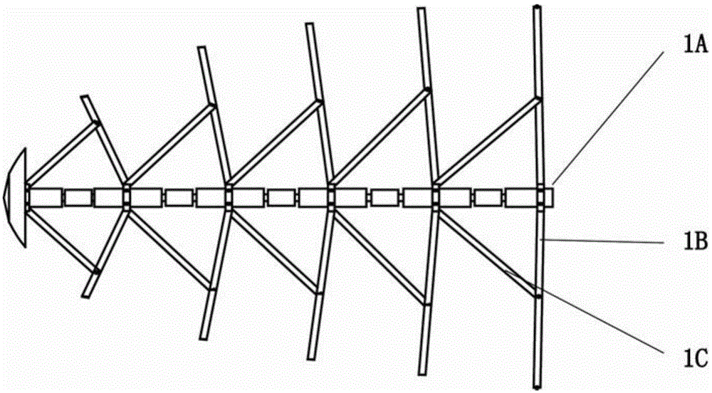 Variable structure with deflection hinge locking and shape memory alloy driving