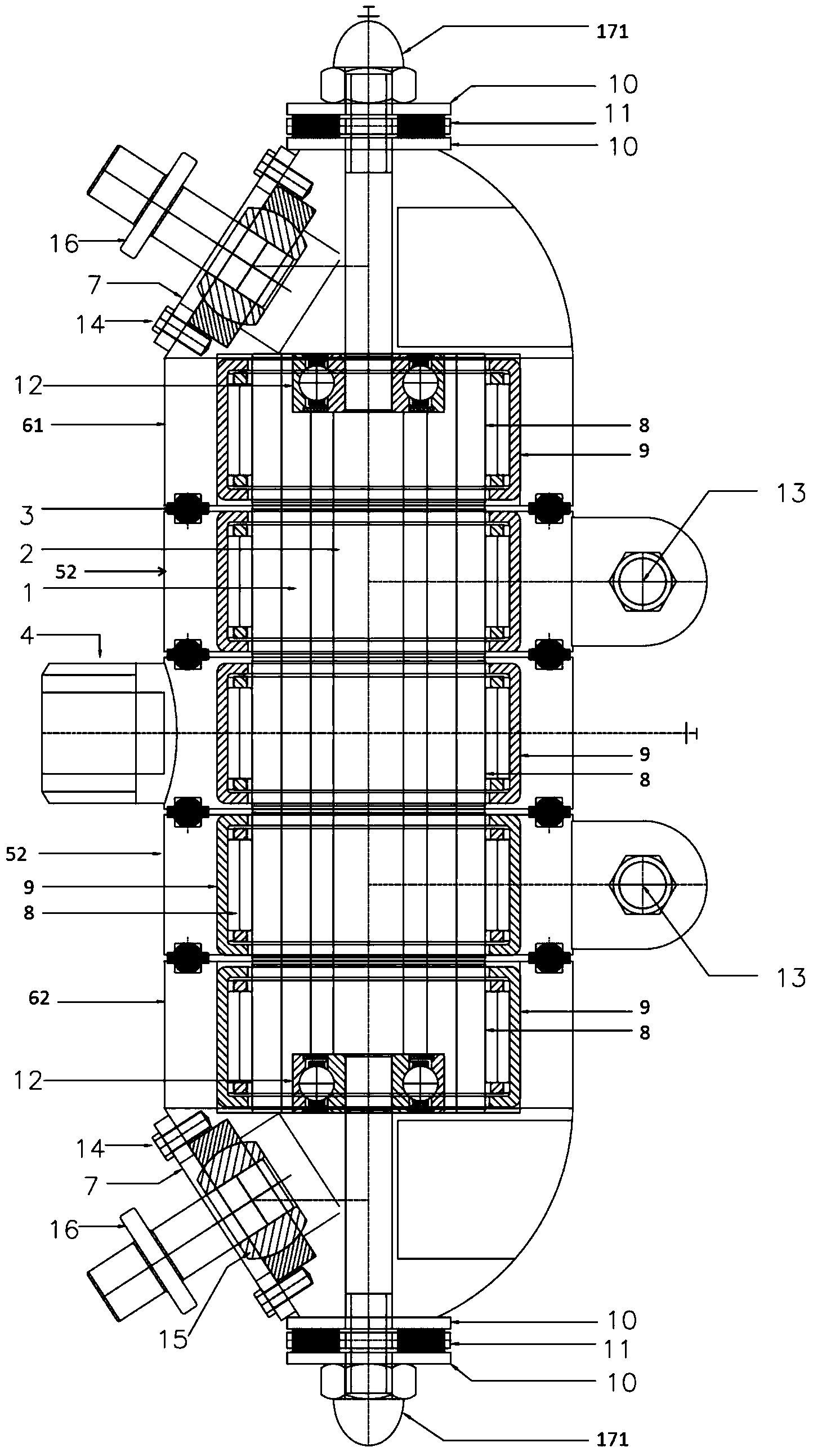 Active node for changing octahedral truss unit into geometric truss