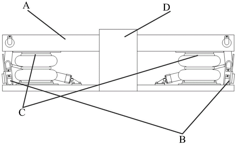 Elbow joint arm lifting device with unpowered locked top point