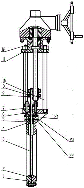 Rubber seal desulfurization and denitrification knife gate valve