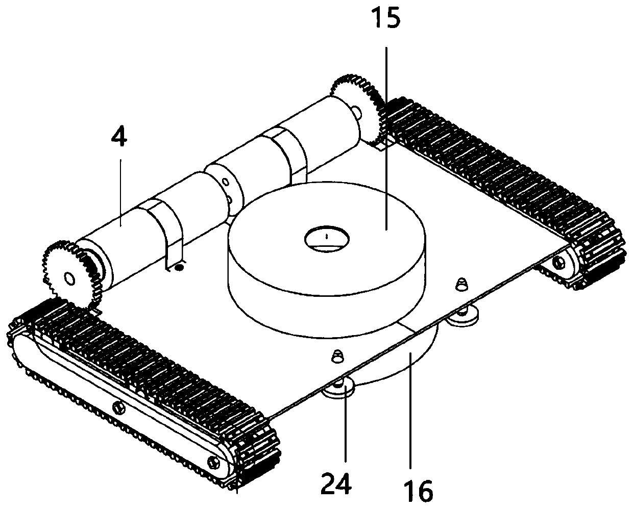 Telescopic spray-coating robot for spray-coating shell plating