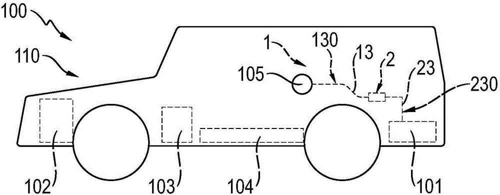 Vehicle component and motor vehicle