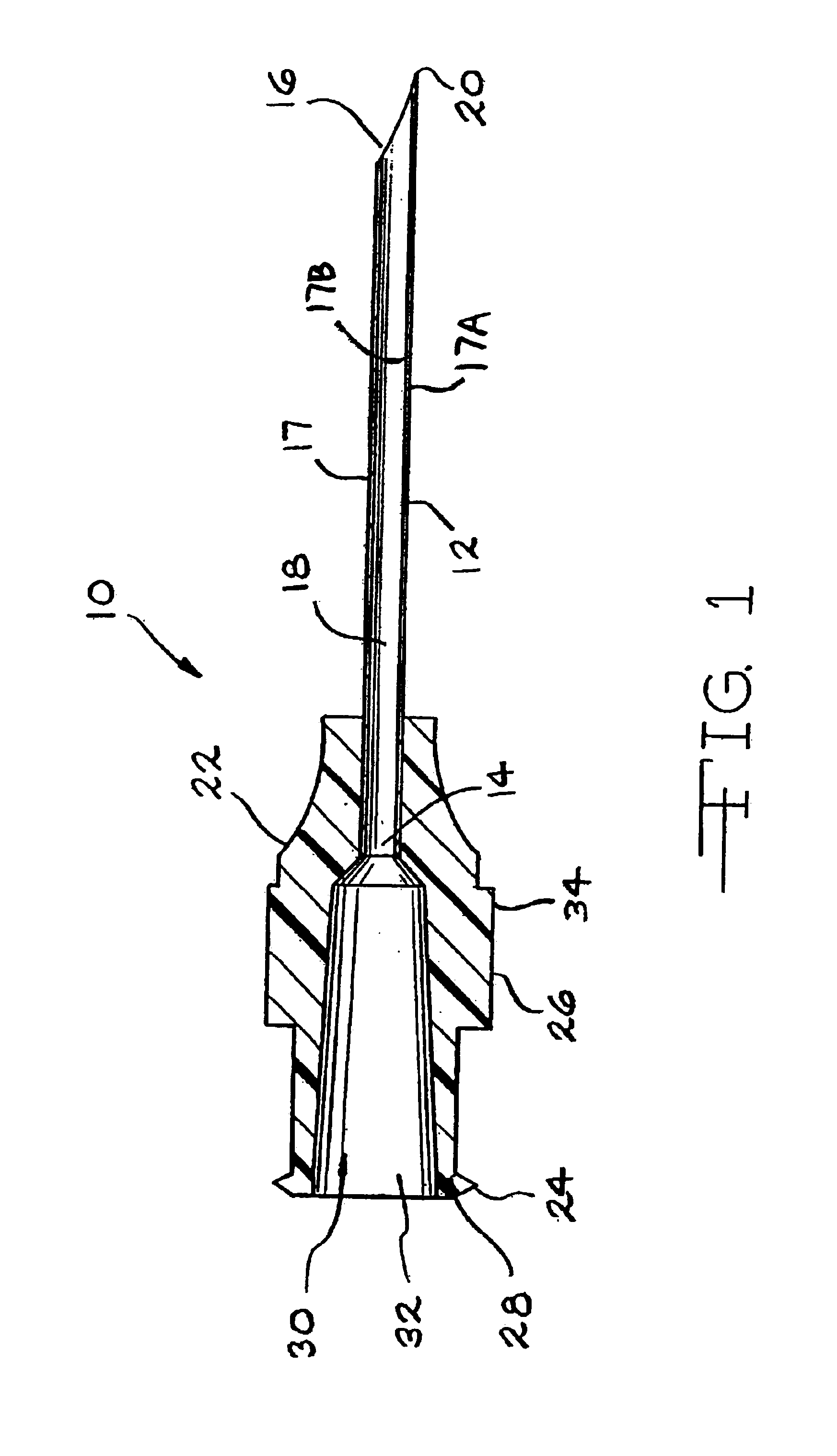 Detectable heavy duty needle