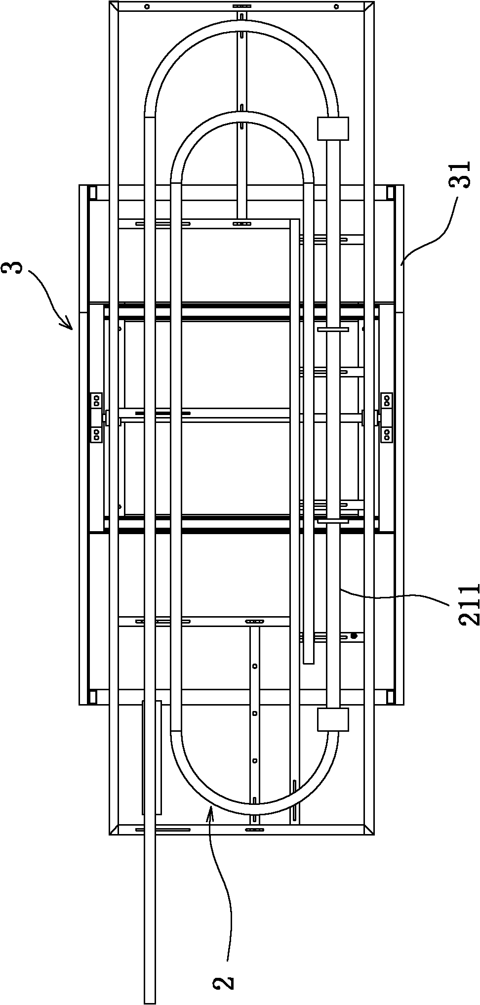 Fluid migration researching device