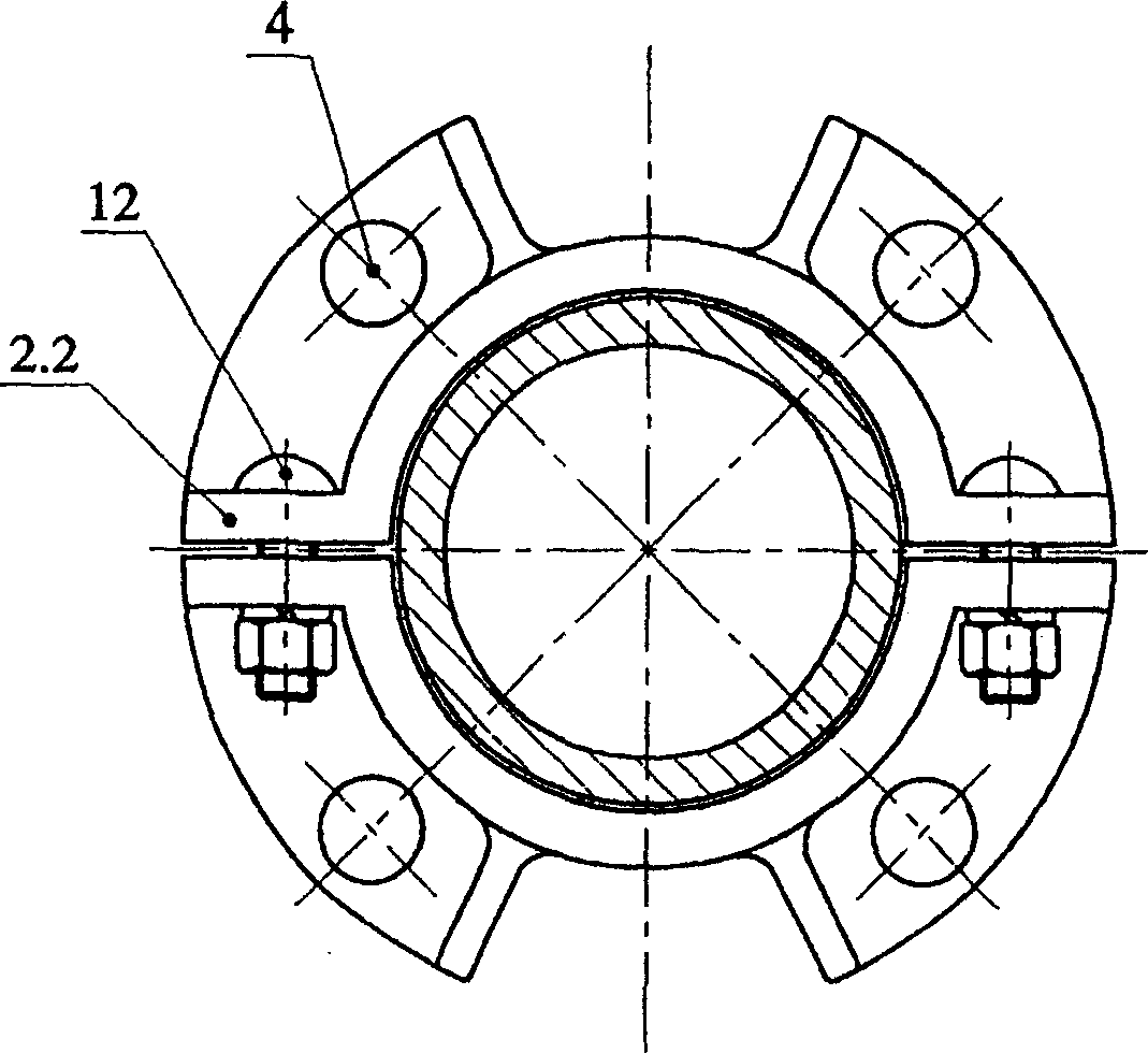 Connecting method for piston type flexible socket pipeline