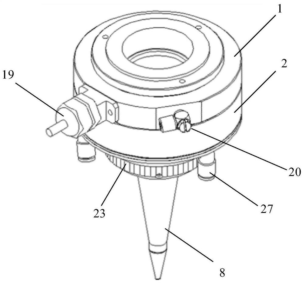 A laser focusing device